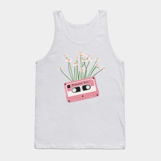 Cassette Tape Midwest Emo Music Tank Top by Polikarp308